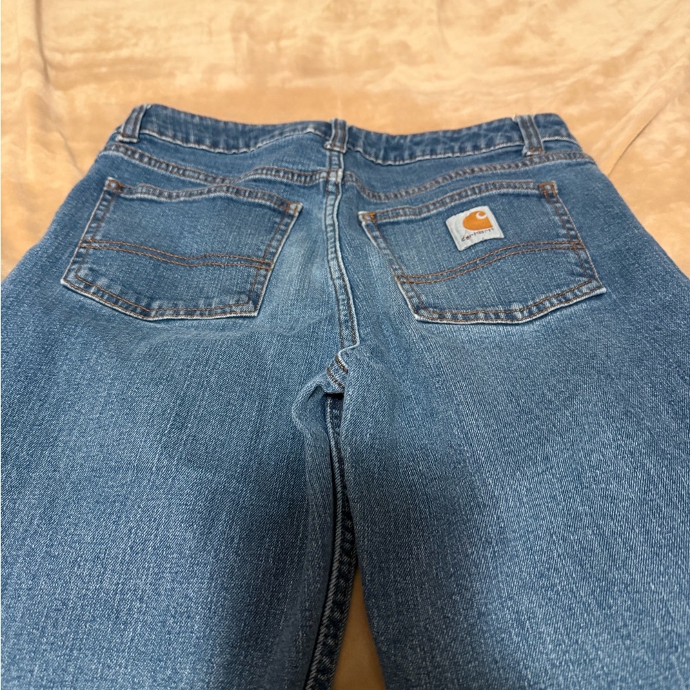 Carhartt Blue Flare & Wide Leg Kids Jeans 14 - Picture 2 of 4